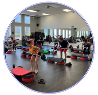 Image of group fitness class photo