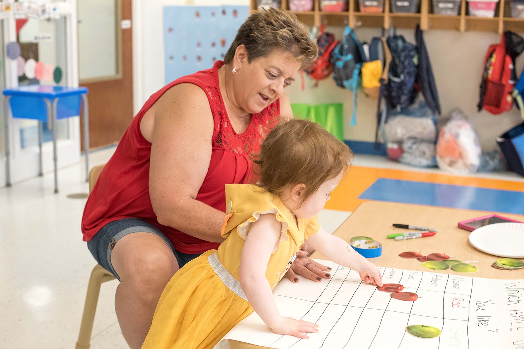 Image of children with a teacher